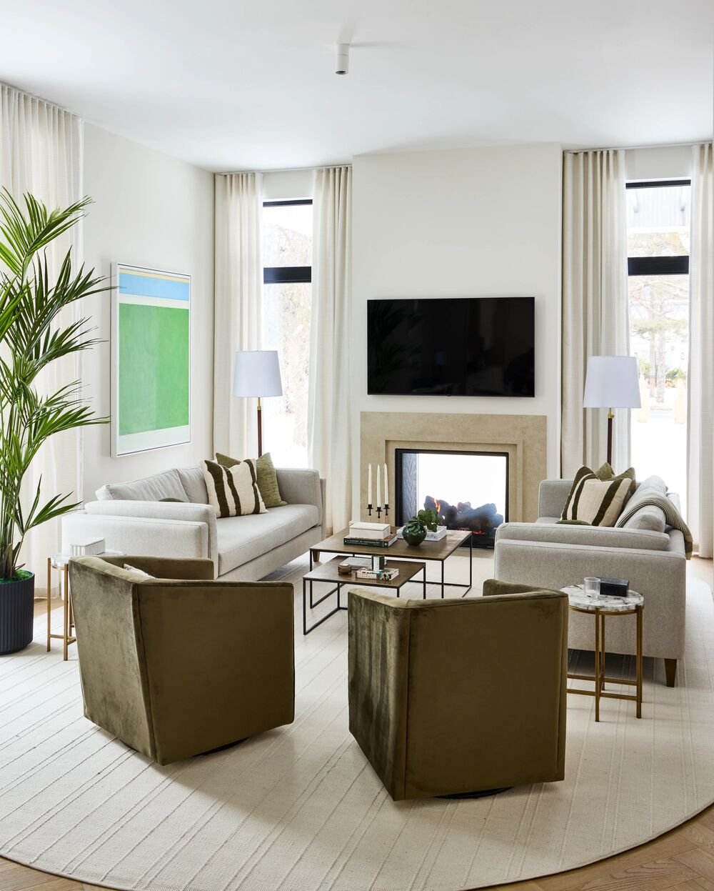 How to design a room with timeless style GlucksteinHome Beckett sofa