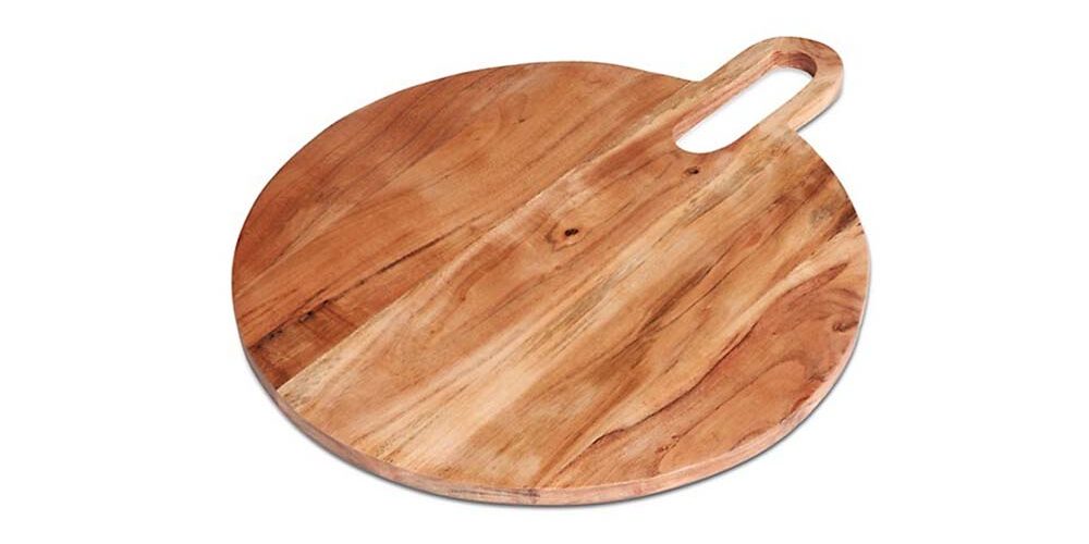 GlucksteinHome Graze Round Wood Cutting Board