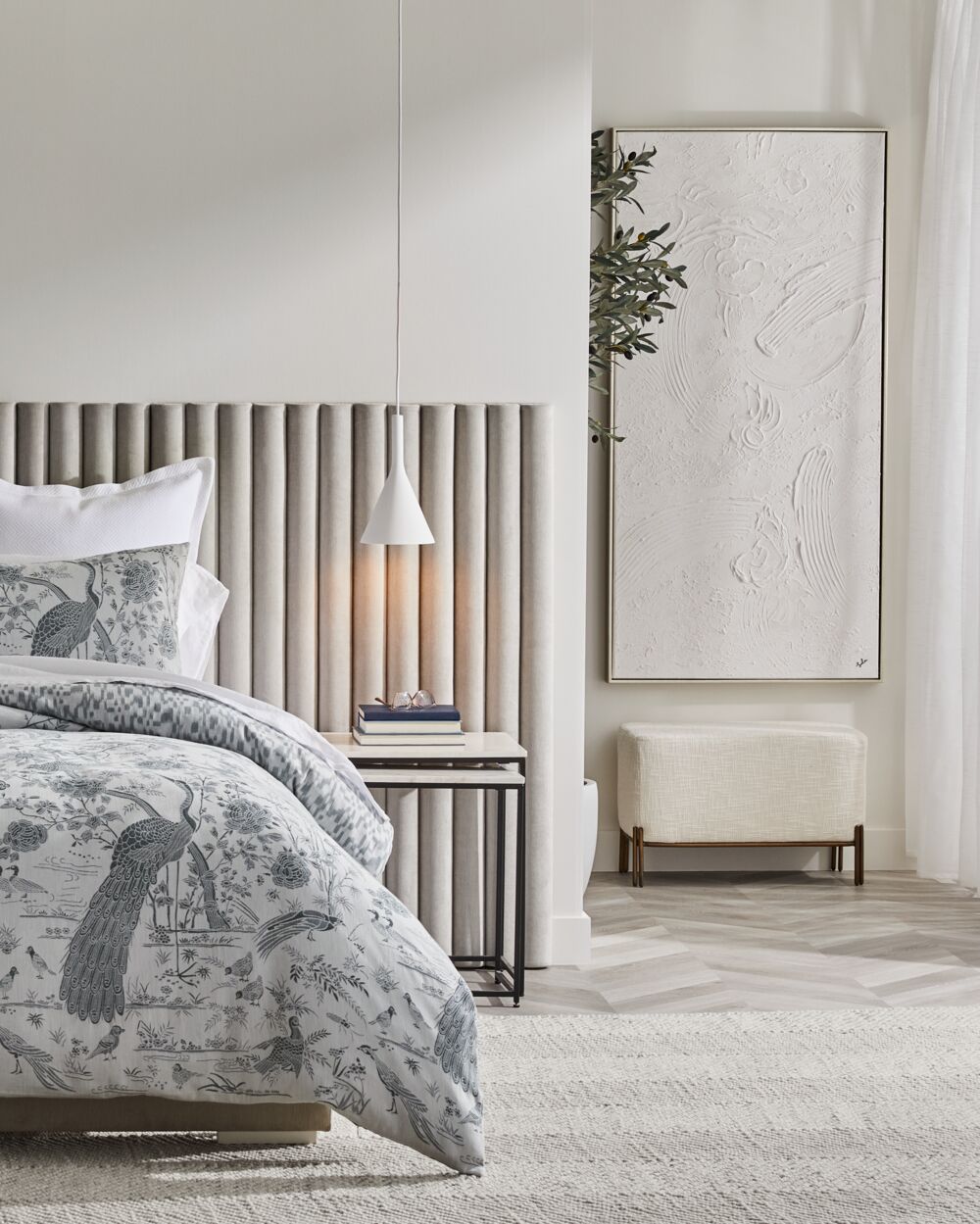 GlucksteinHome How to design a transitional bedroom