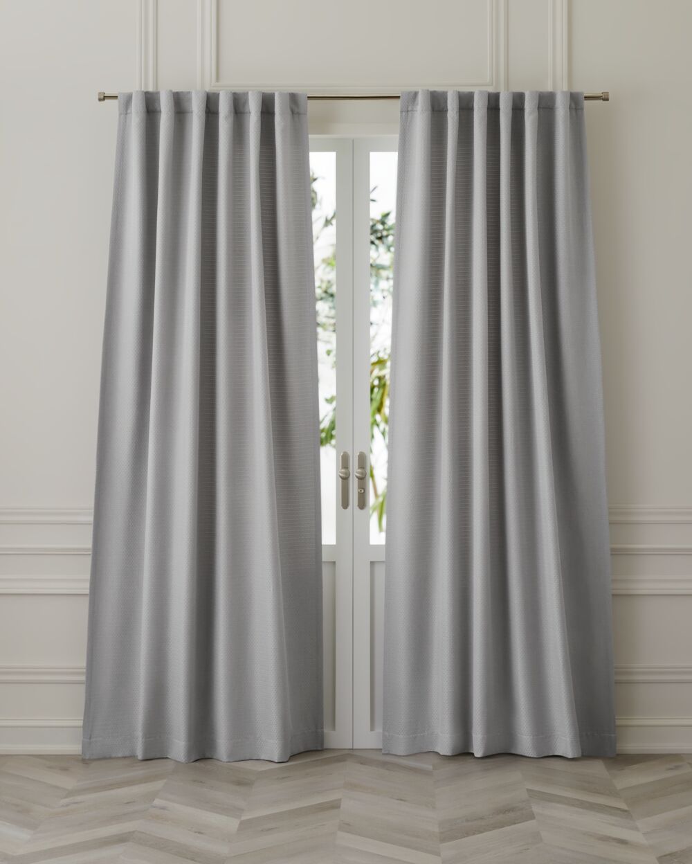 GlucksteinElements Basketweave Room Darkening drapery panels