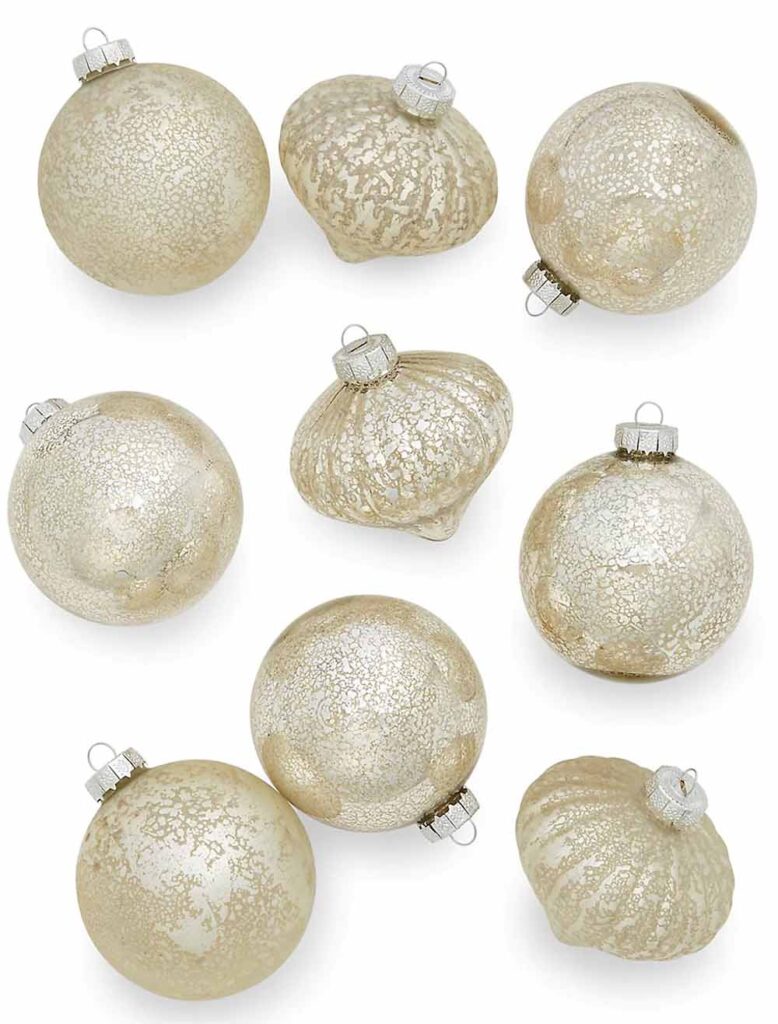 GlucksteinHome Christmas ornament set