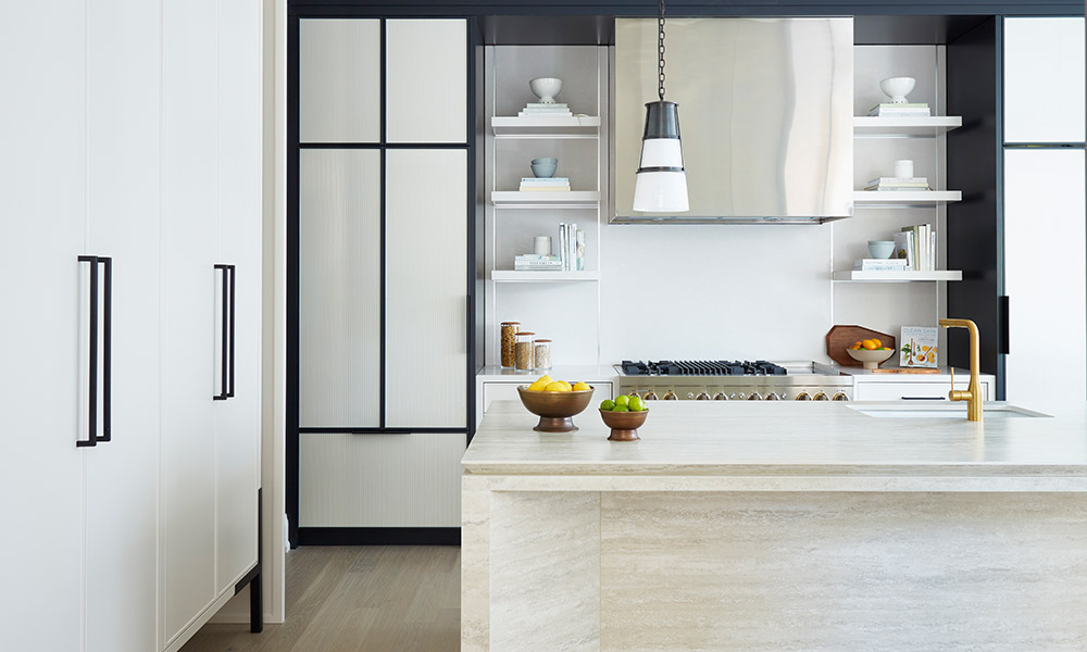 add soul to a monochromatic kitchen