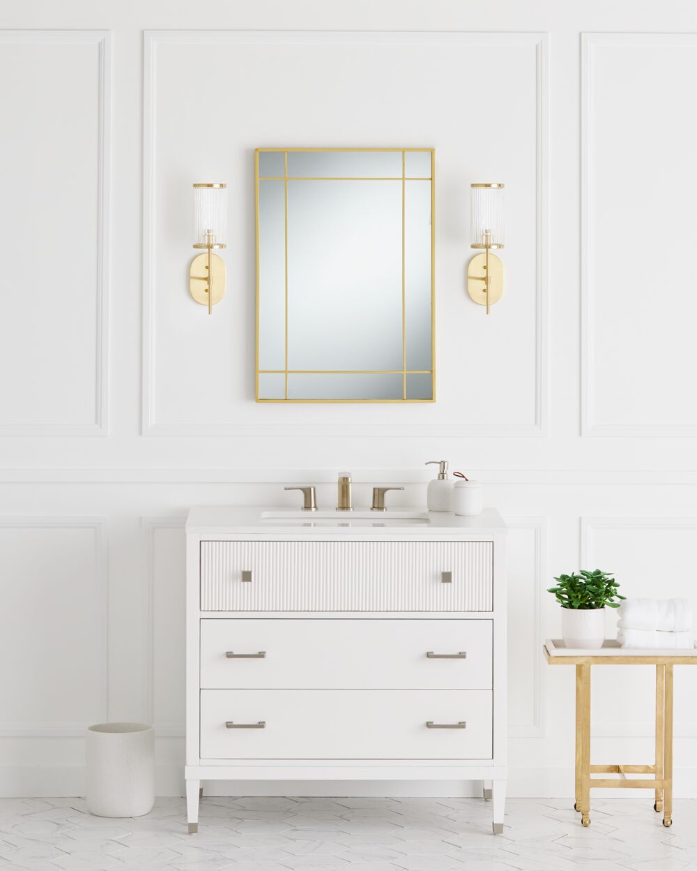 Statement bathroom vanity ideas GlucksteinElements Somerset vanity