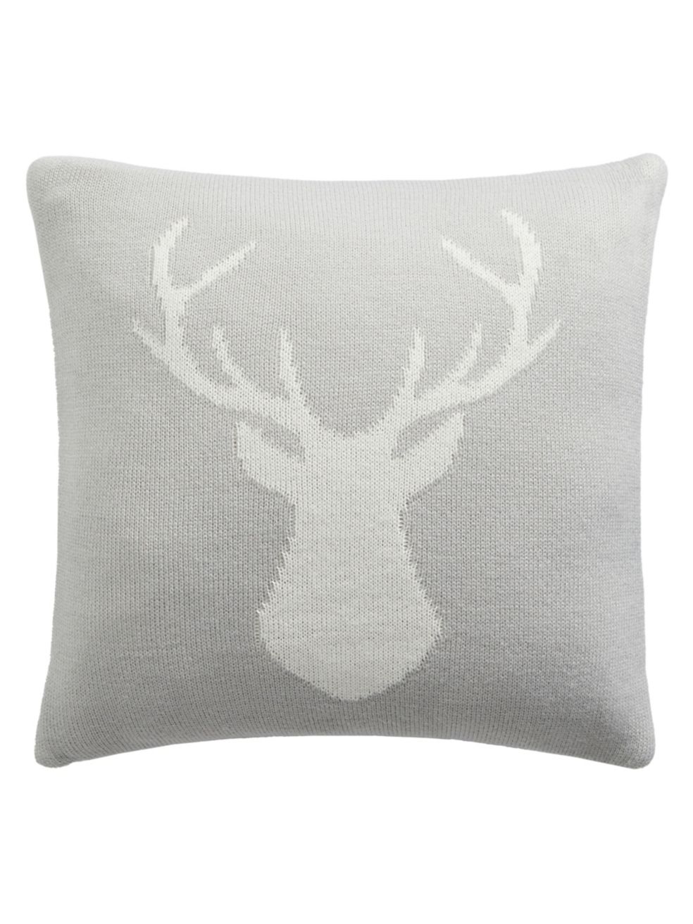 GlucksteinHome Knit Reindeer Cushion