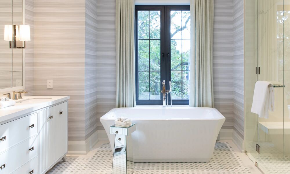 Spa bathroom designed by Brian Gluckstein