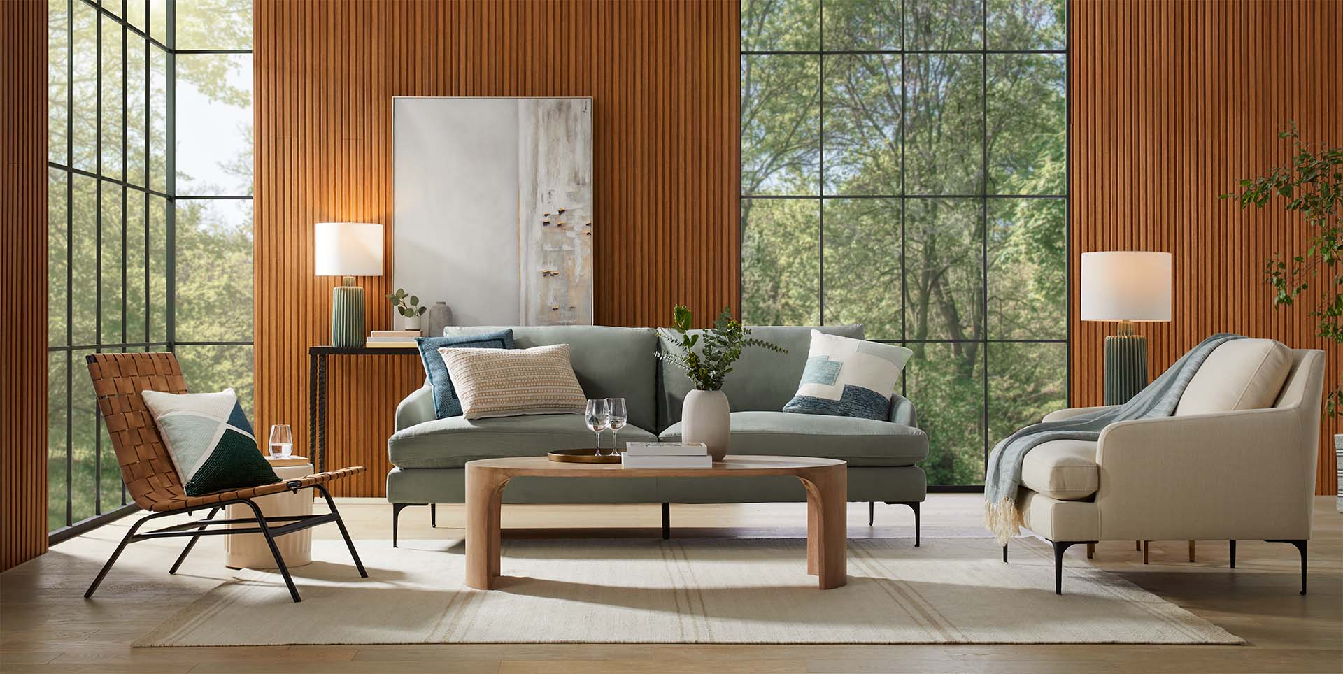 GlucksteinHome Spring Living Room