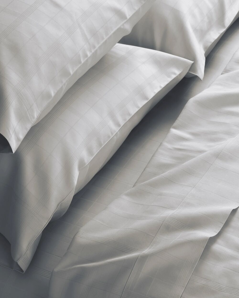 GlucksteinStudio Berkeley Glencheck sheet set in grey