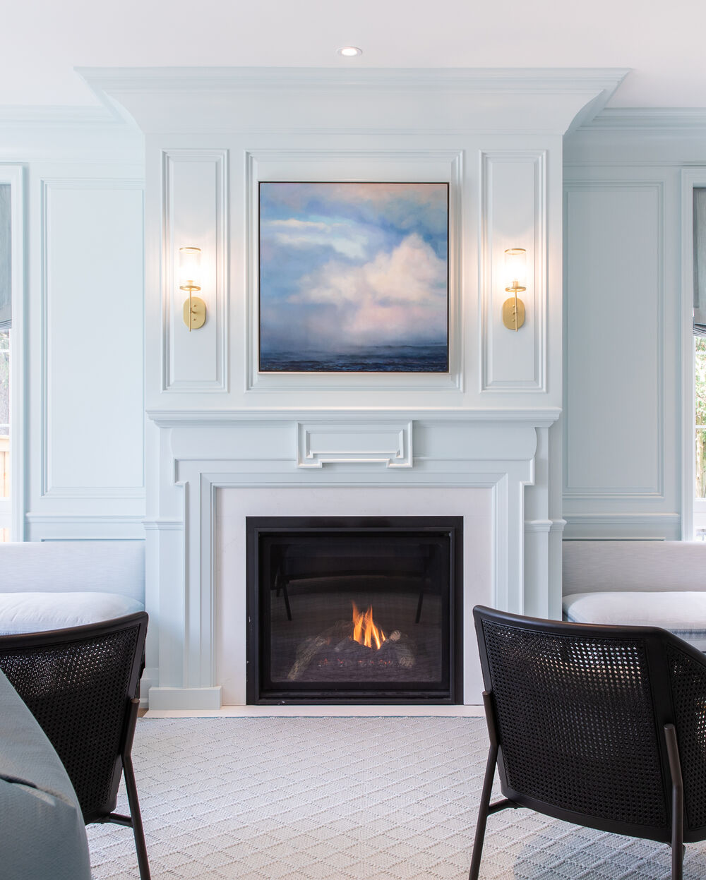 Serene living room GlucksteinHome