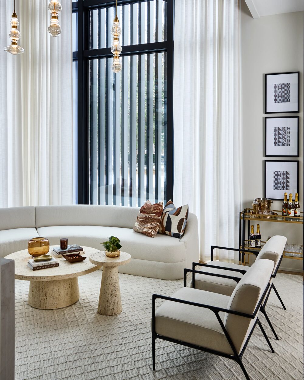 How to communicate your interior design style GlucksteinHome Olivia chairs